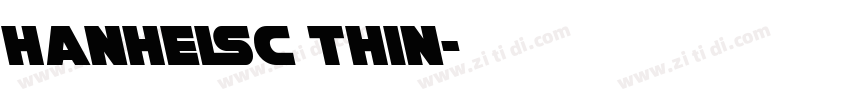 HanHeiSC Thin字体转换
